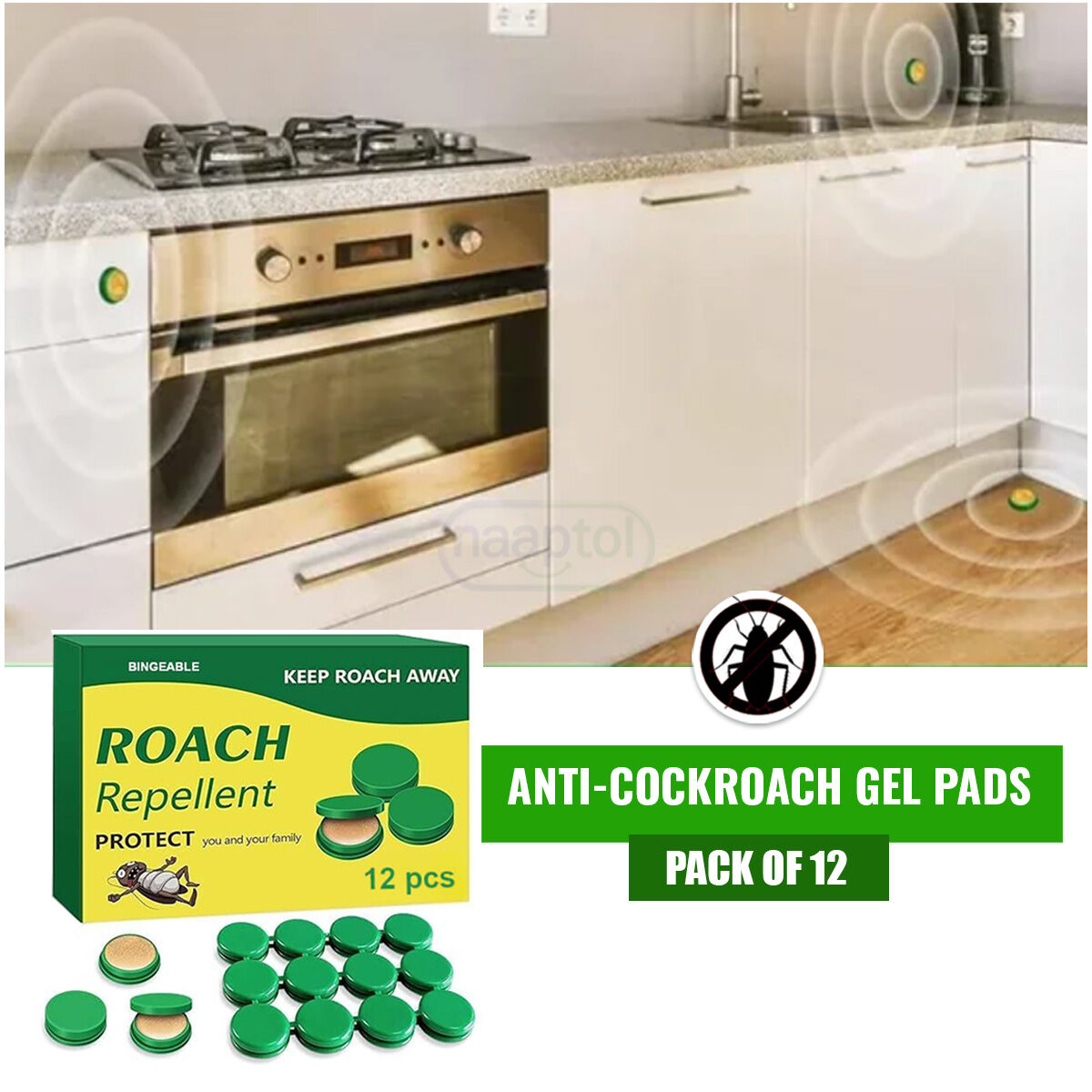 🔥 Flat 50% OFF | Cockroach Killer Gel (Pack of 24pc)